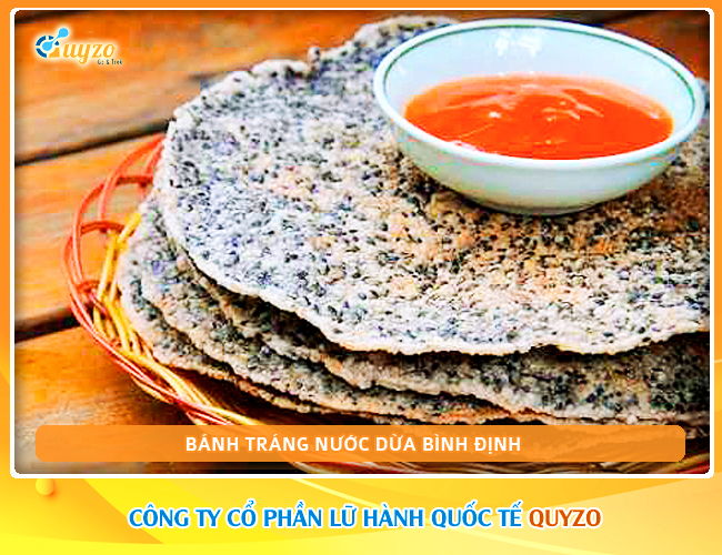 Bánh tráng nước dừa Bình Định