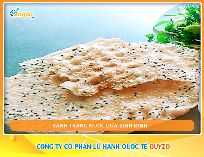 Bánh tráng nước dừa Bình Định